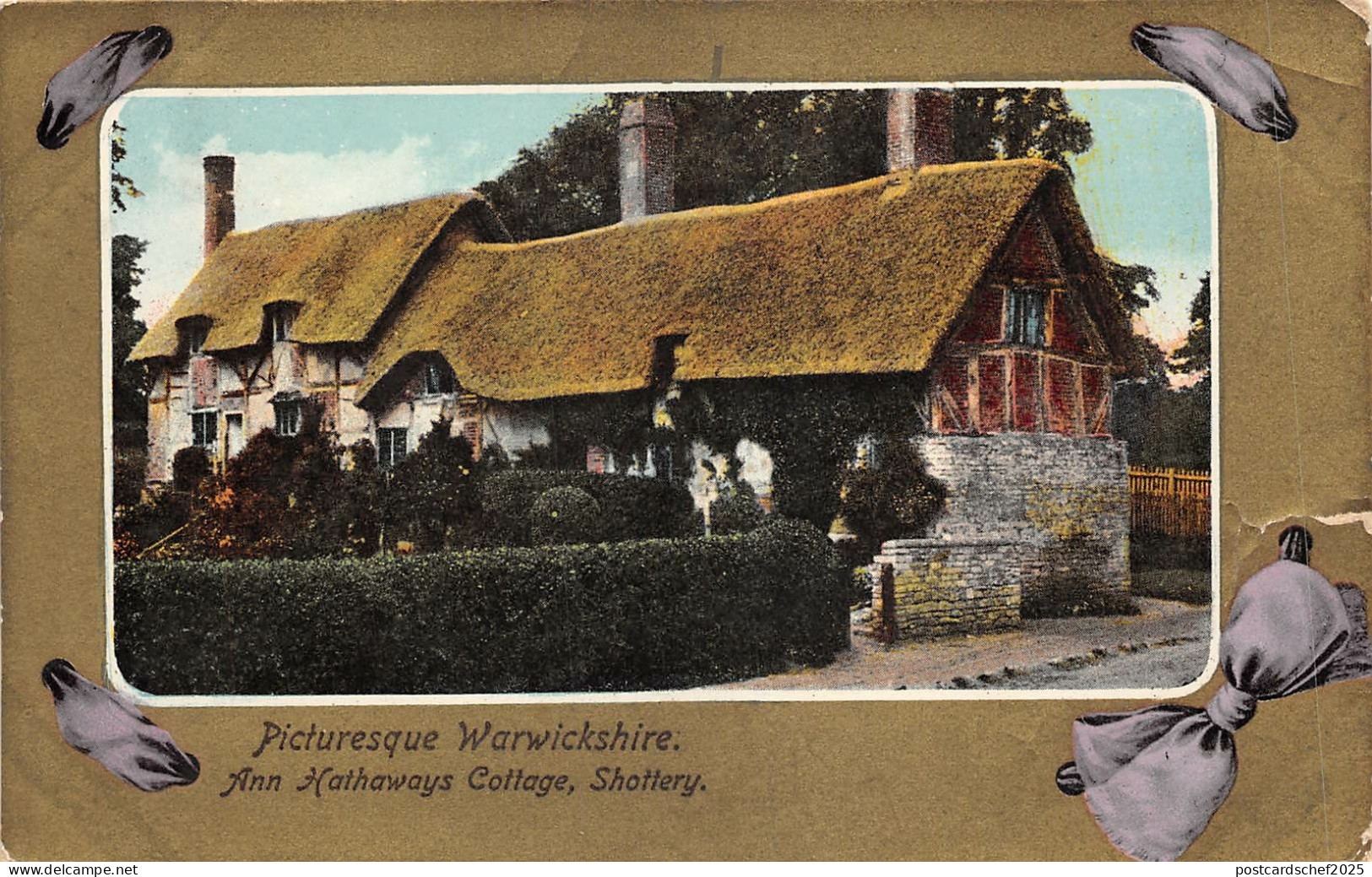 br107938 picturesque warwickshire ann hathaways cottage shottery uk