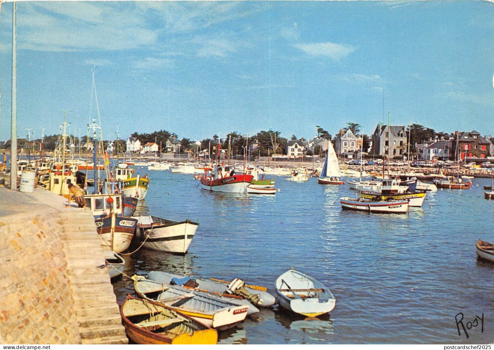 BR1749 France Piriac sur Mer Le port boats bateaux