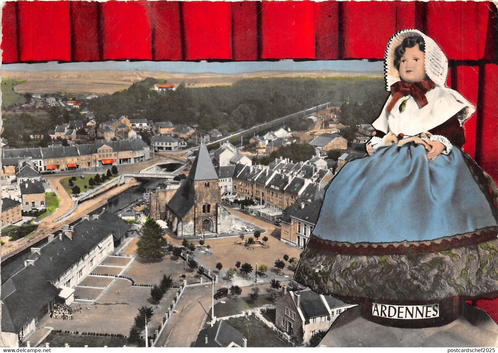 BR177 Le Chesne L Eglise La Mairie le Groupe Scolaure     france