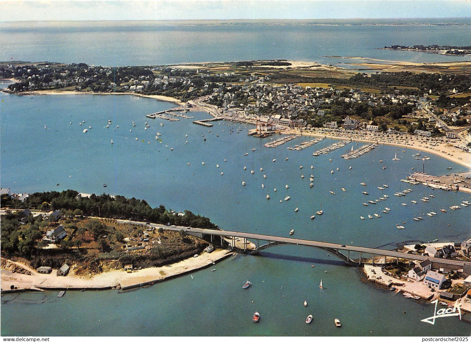 BR1856 France La Trinite-sur-Mer le pont de Kerisper