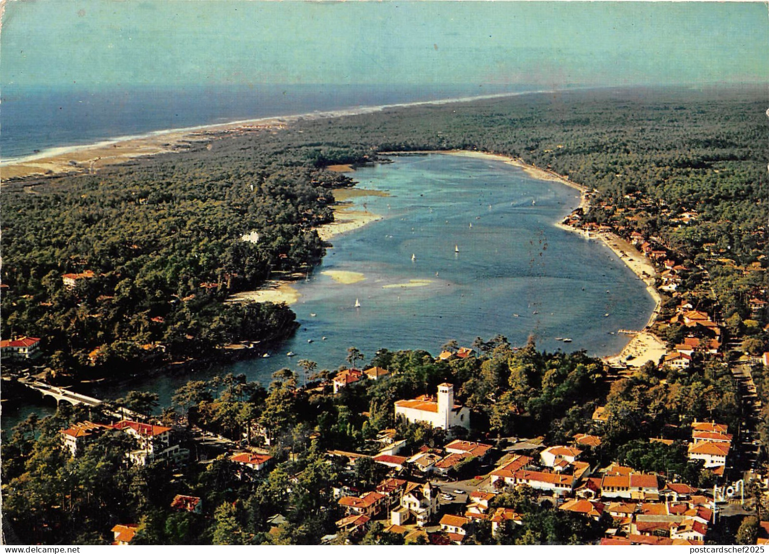 BR26390 Hossegor le lac marin et l ocean France
