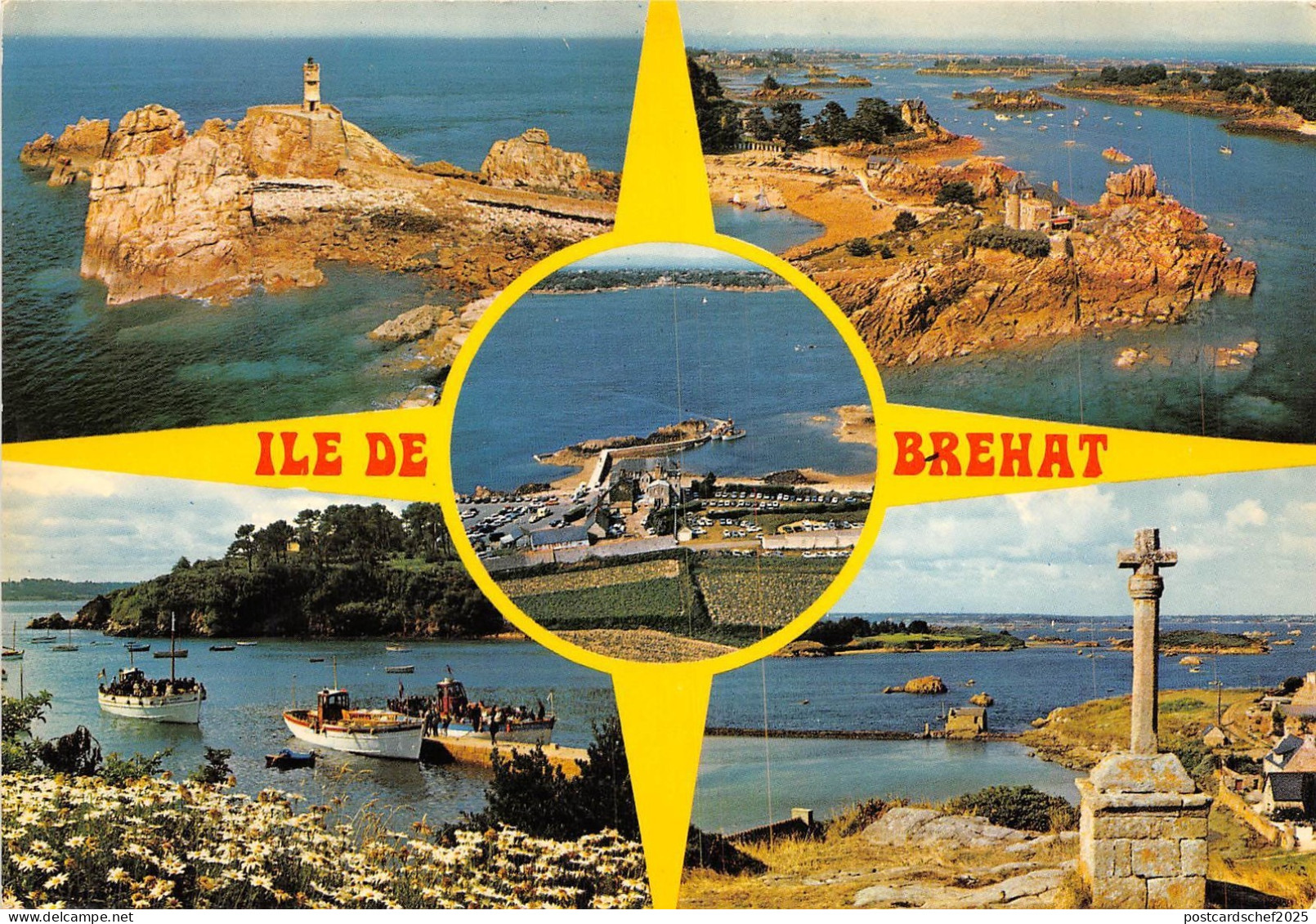 BR2664 Ile de Brehat l ile des fleurs et des rochers roses  france