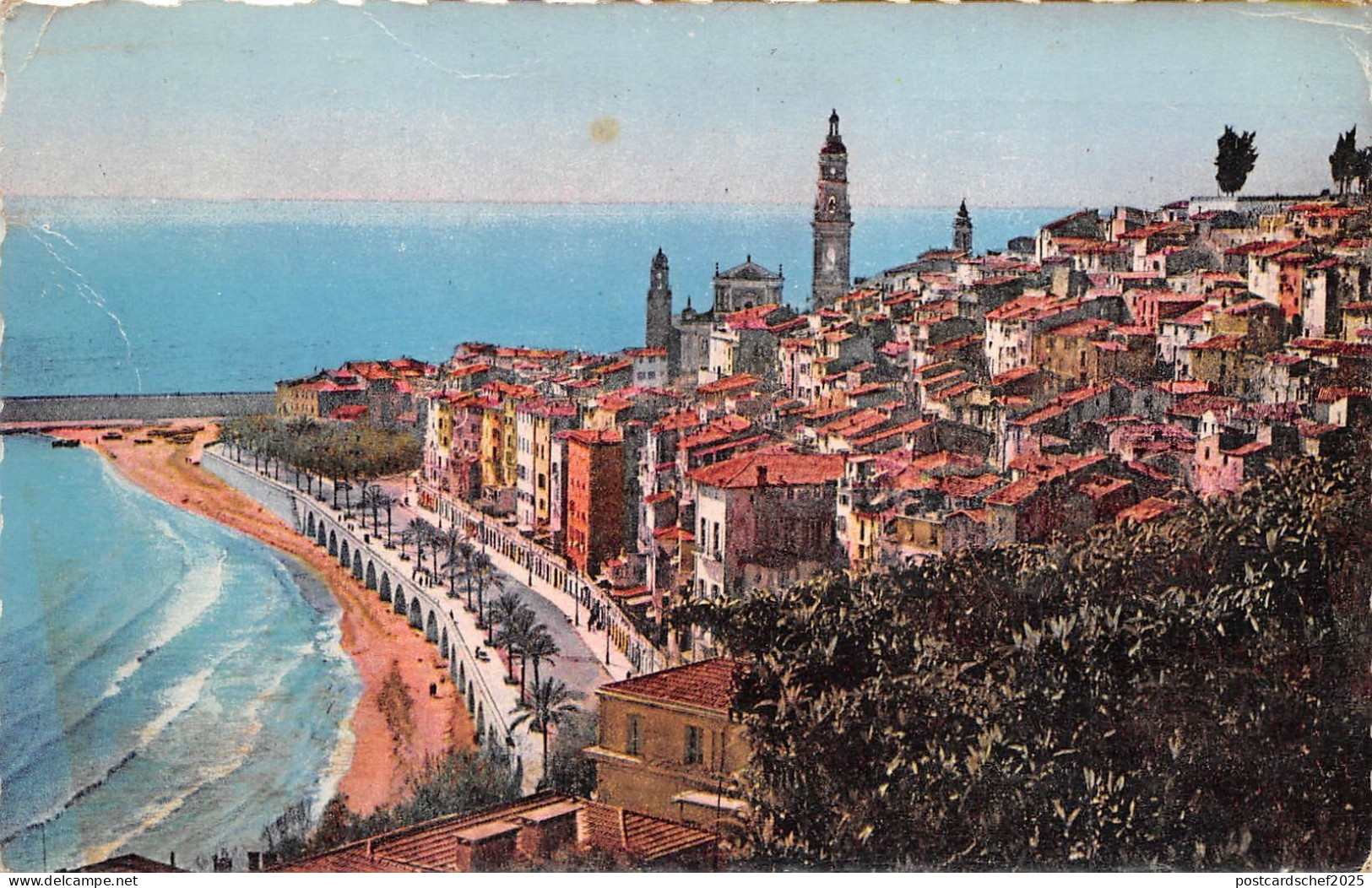 BR27722 Menton vue generale du vieux menton france