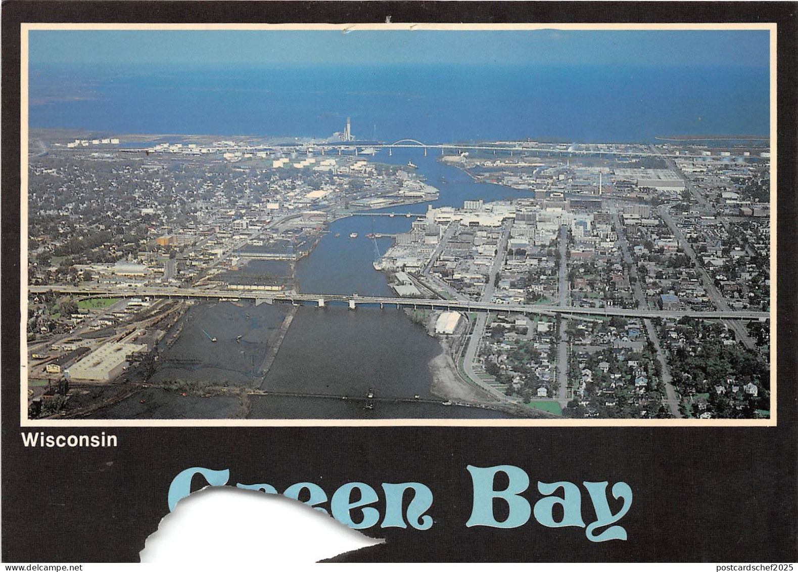 BR30236 Panoramic view of Green bay United States