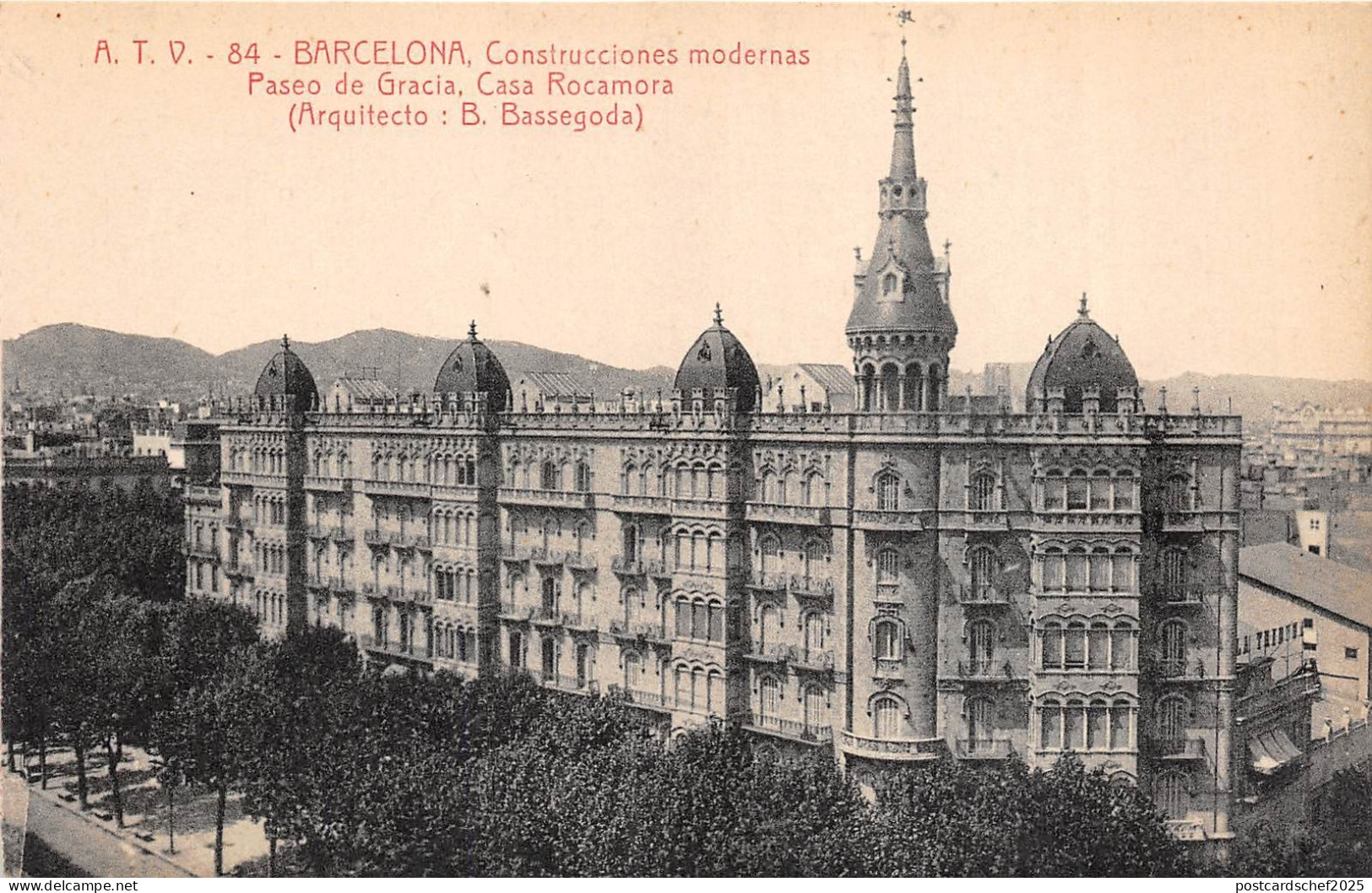 Br33396 Barcelona Construcciones modernas Casa Rocamora Paseo de Gracia spain