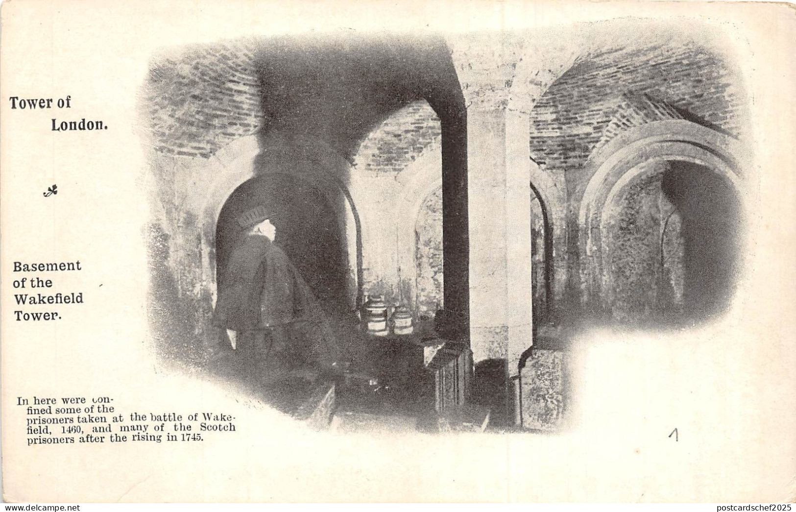 Br34338 London Tower of London Basement of the Wakefield Tower   England