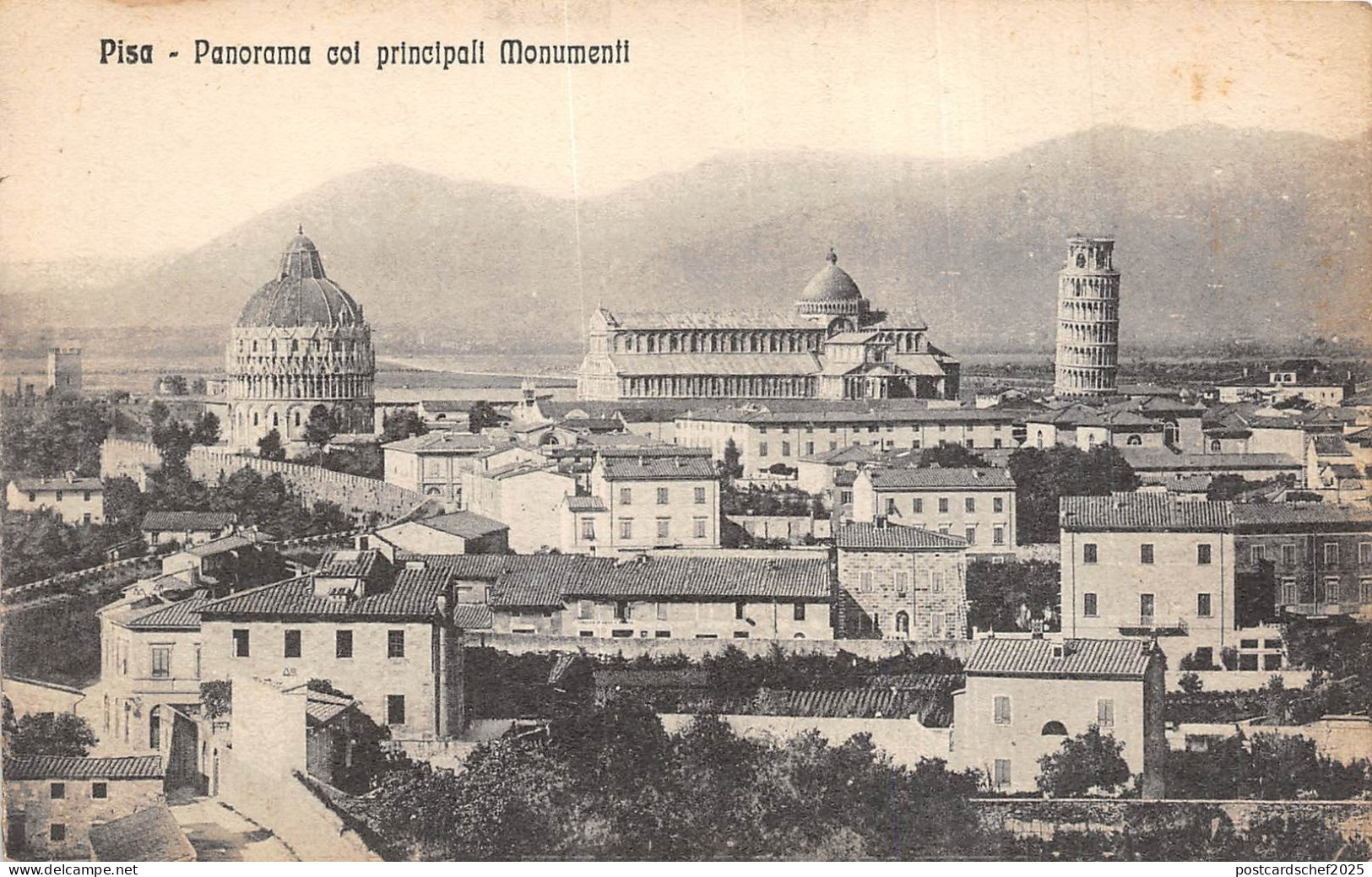 Br35421 Pisa Panorama col Principali Monumenti italy