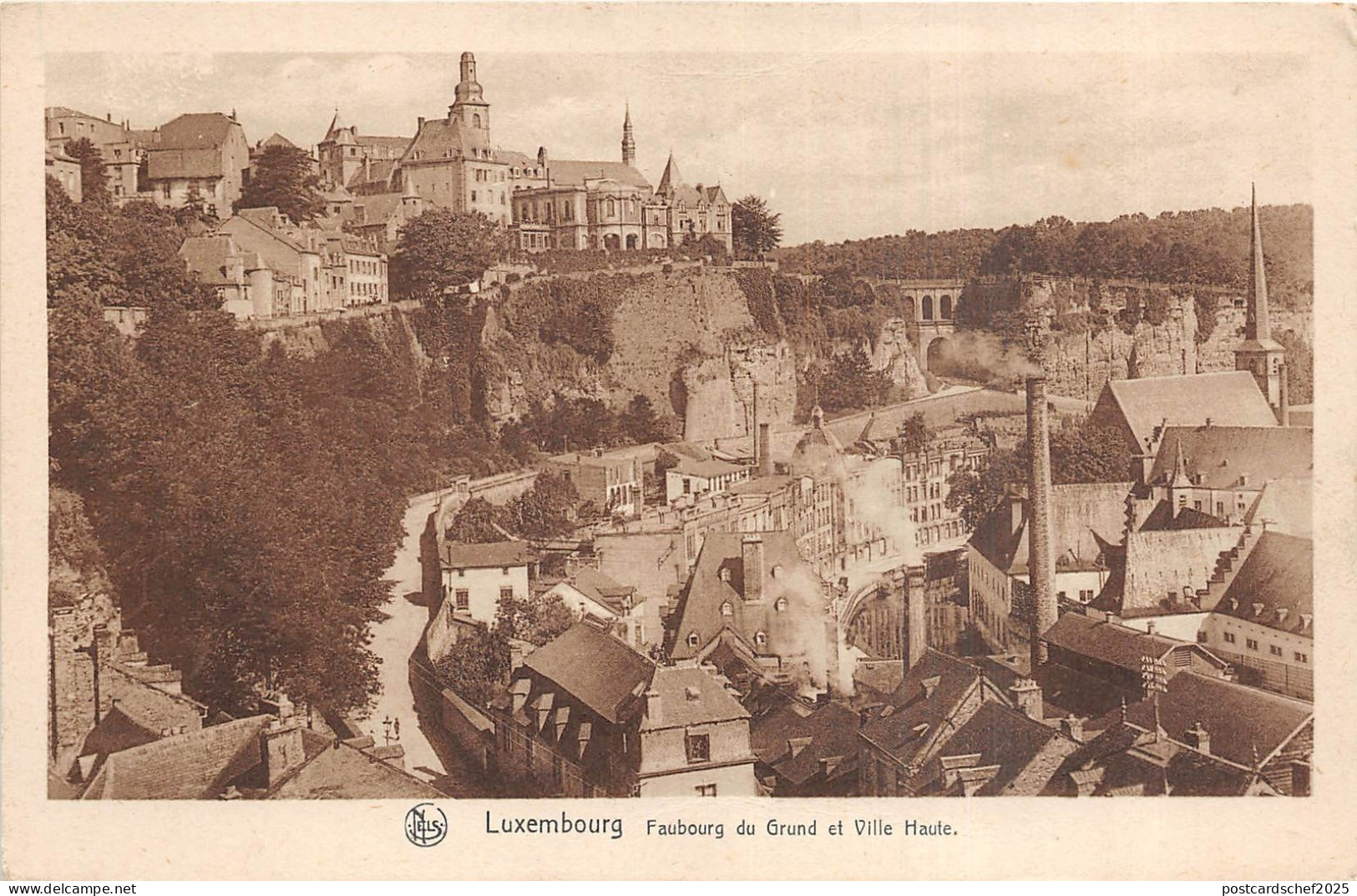 Br35791 Luxembourg Faubourg du Grund et Ville Haute luxembourg