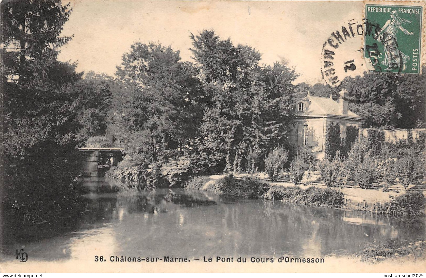 BR39096 Chalons sur marne le pont du cours d ormesson france TCV