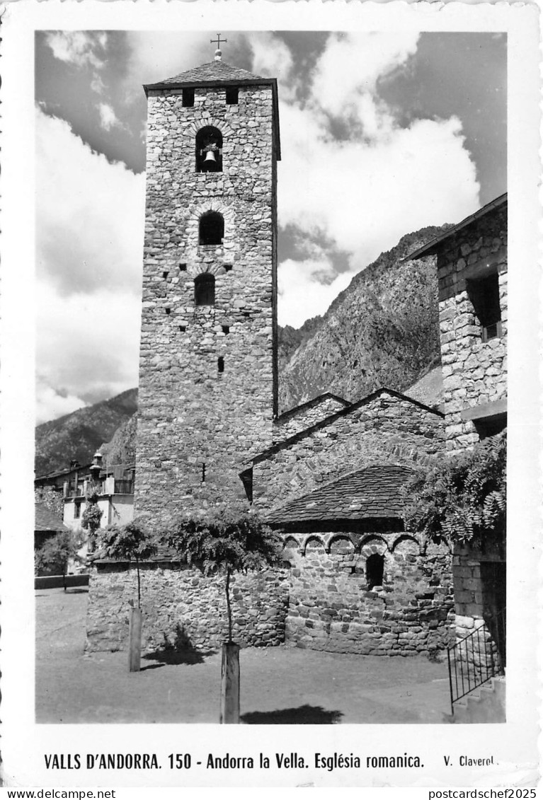 BR39112 Valls d andorra esglesia romanica  andorra