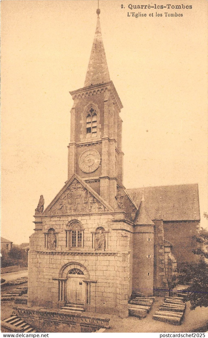 BR39621 Quarre les tombes l eglise et les tombes france