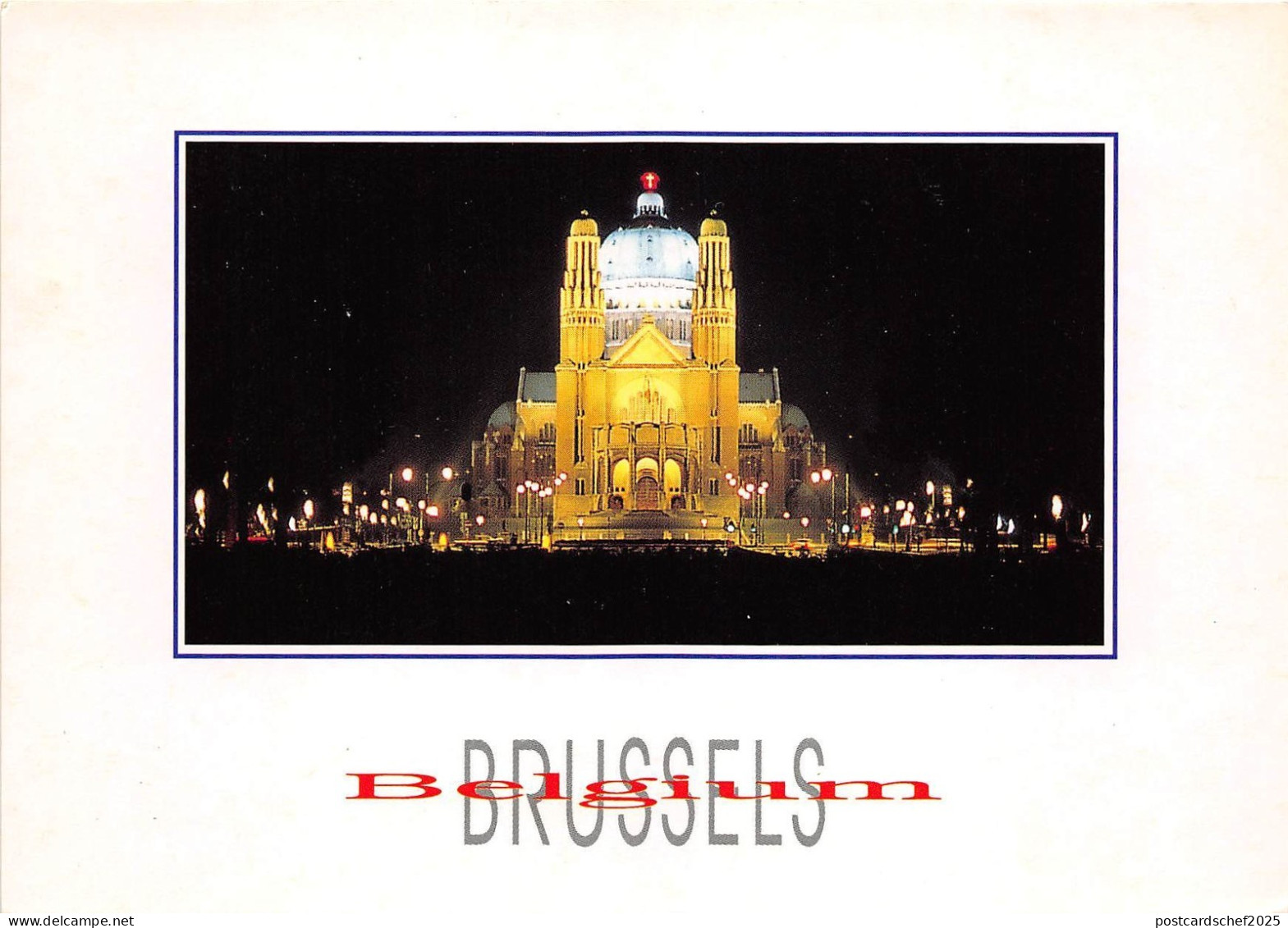 BR4069 Basilique de Kokelberg la nuit Bruxelles    belgium