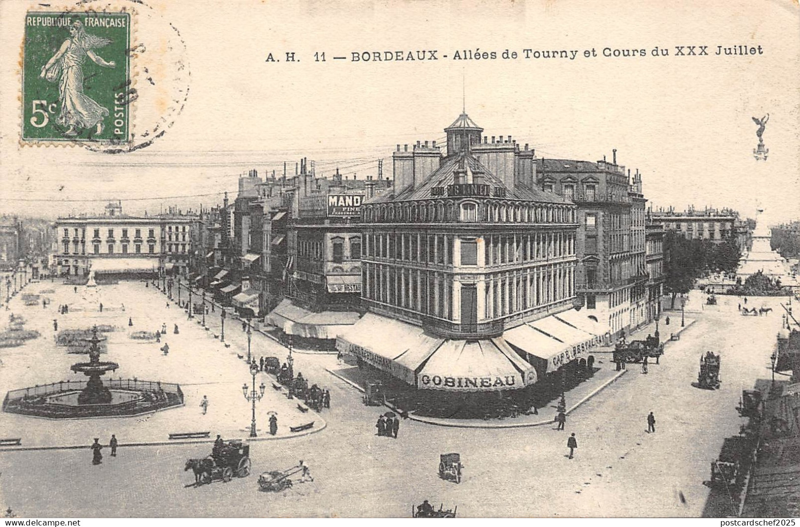 BR43550 allees de tournay et cours Bordeaux    France