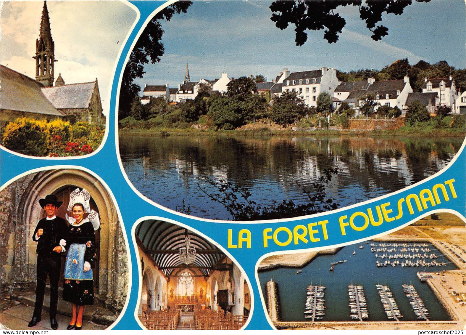 BR4410 La Foret Fouesnant l Eglise Bretagne  france
