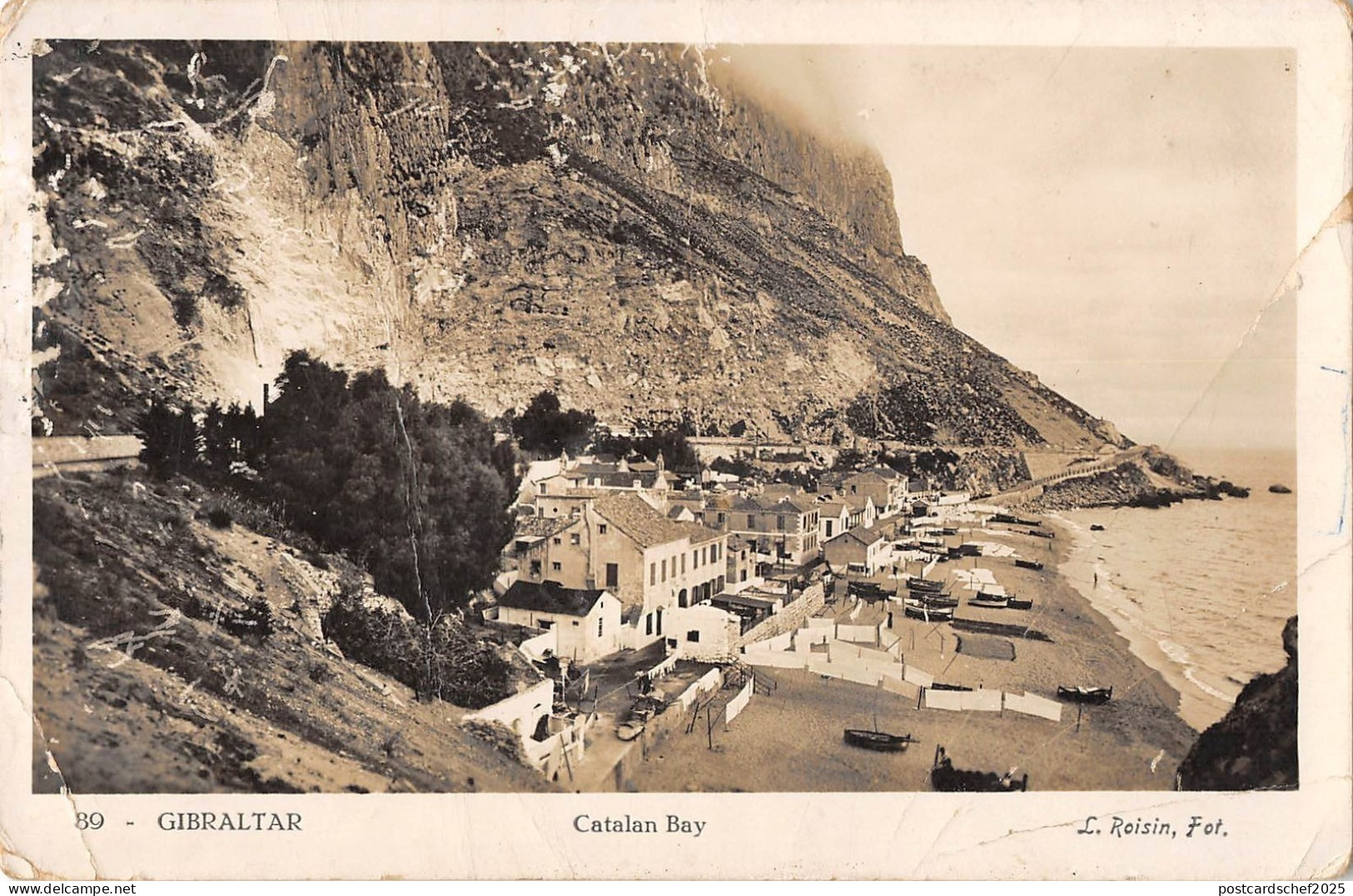BR46449 Gibraltar catalan bay   Gibraltar