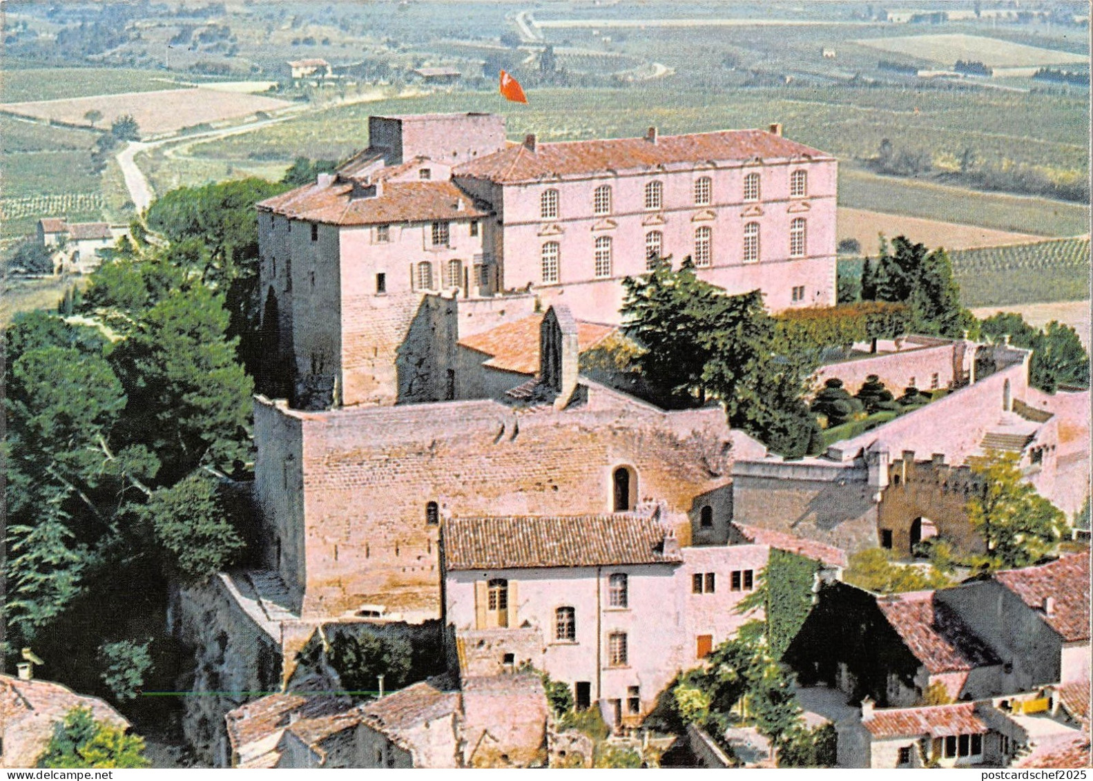 BR48991 Chateau d ansouis vue aerienne    France