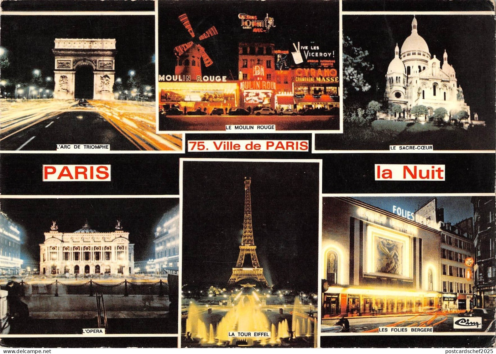 BR54385 paris la nuit france