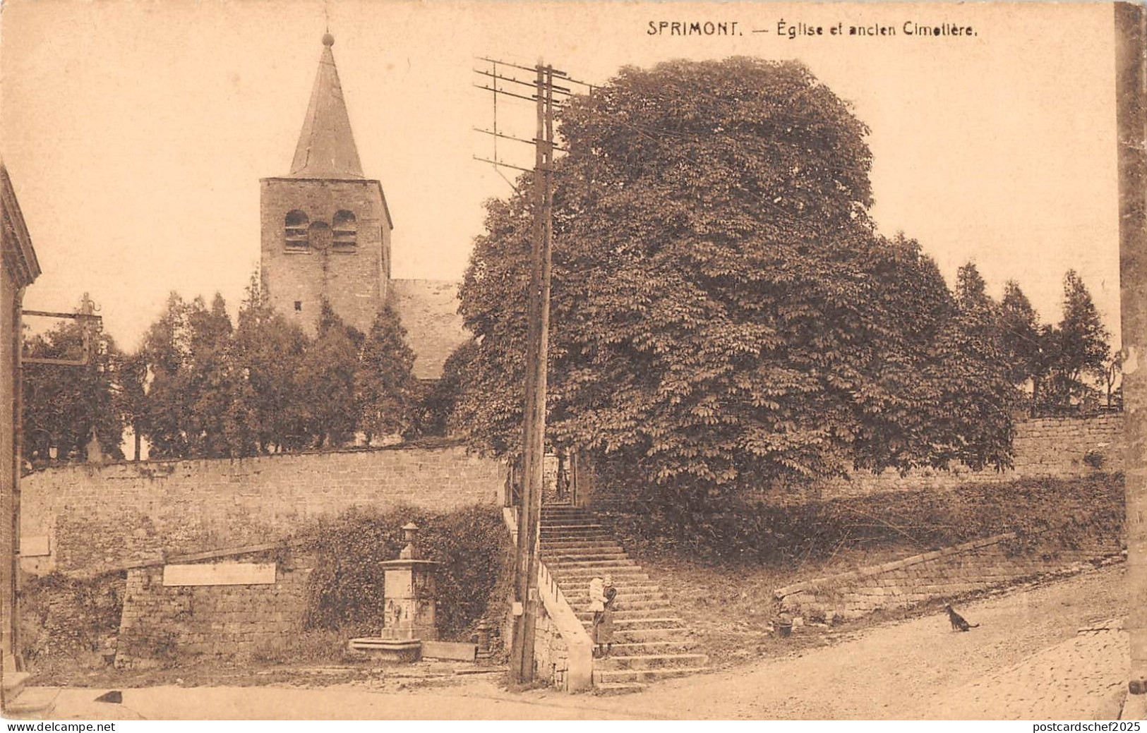 BR55566 Eglise et ancien cimetiere Sprimont belgium