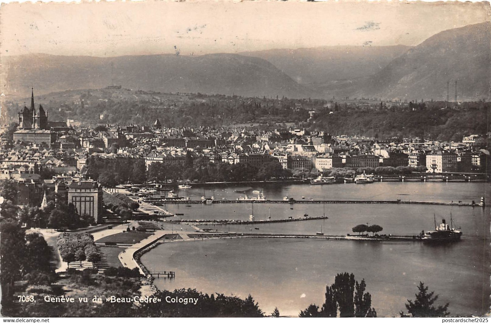 BR5595 Geneve vu de Beau Cedre Cologny   switzerland