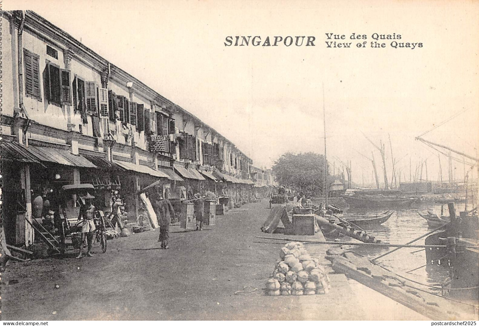 BR57826 Singapour vue des quais    Singapore