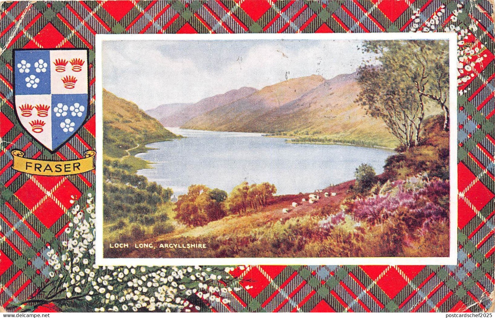 BR59571 loch long   argyllshire painting postcard scotland