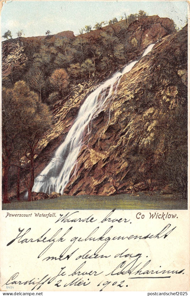 BR61796 ireland wicklow powerscourt waterfall