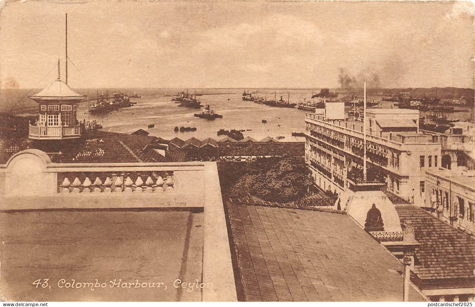 BR62474 colombo harbour ceylon sri lanka