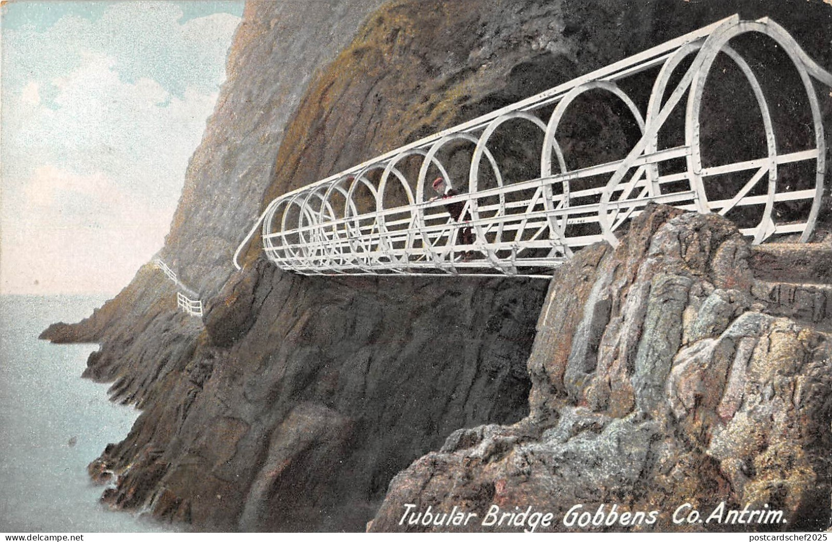 BR67200 tubular bridge gobbens co antrim northern  ireland 14x9cm