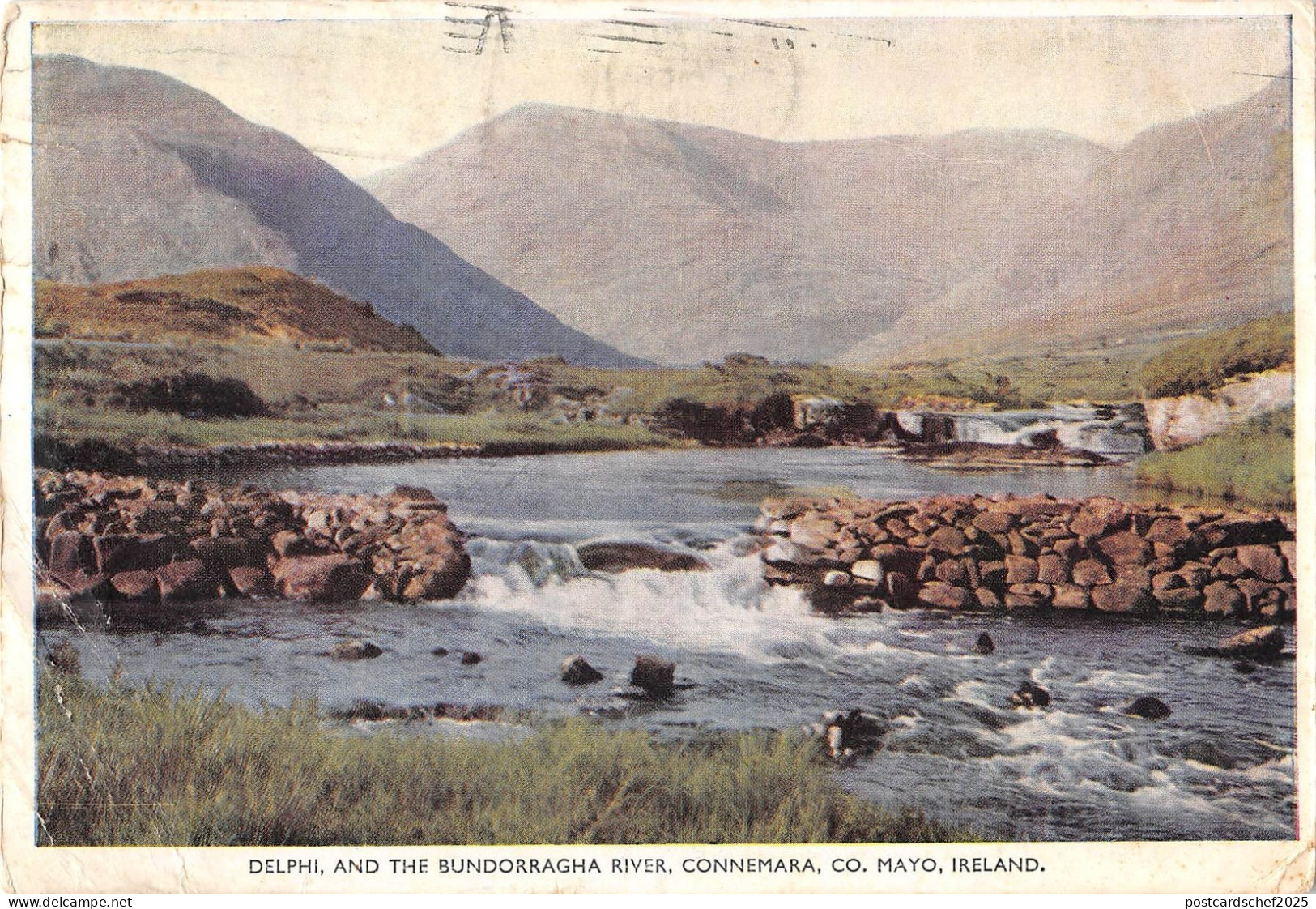 BR68139 delphi and the bundorragha river  connemara  mayo  ireland