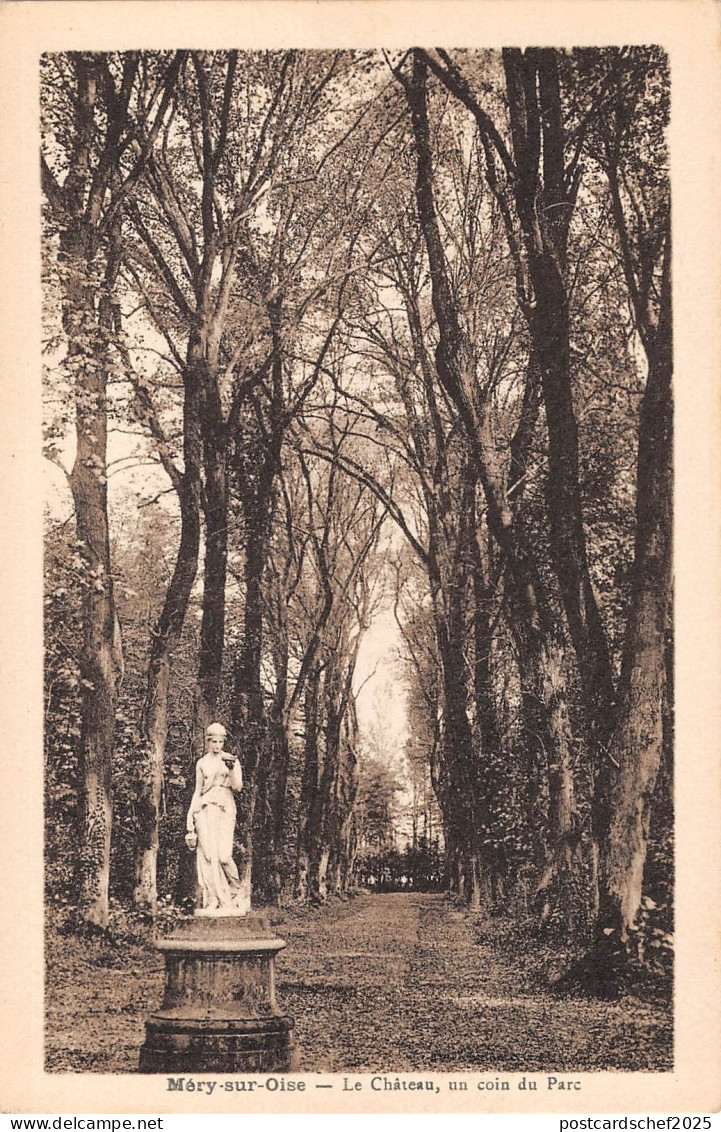 BR73048 mery sur oise le chateau un coin du parc   france