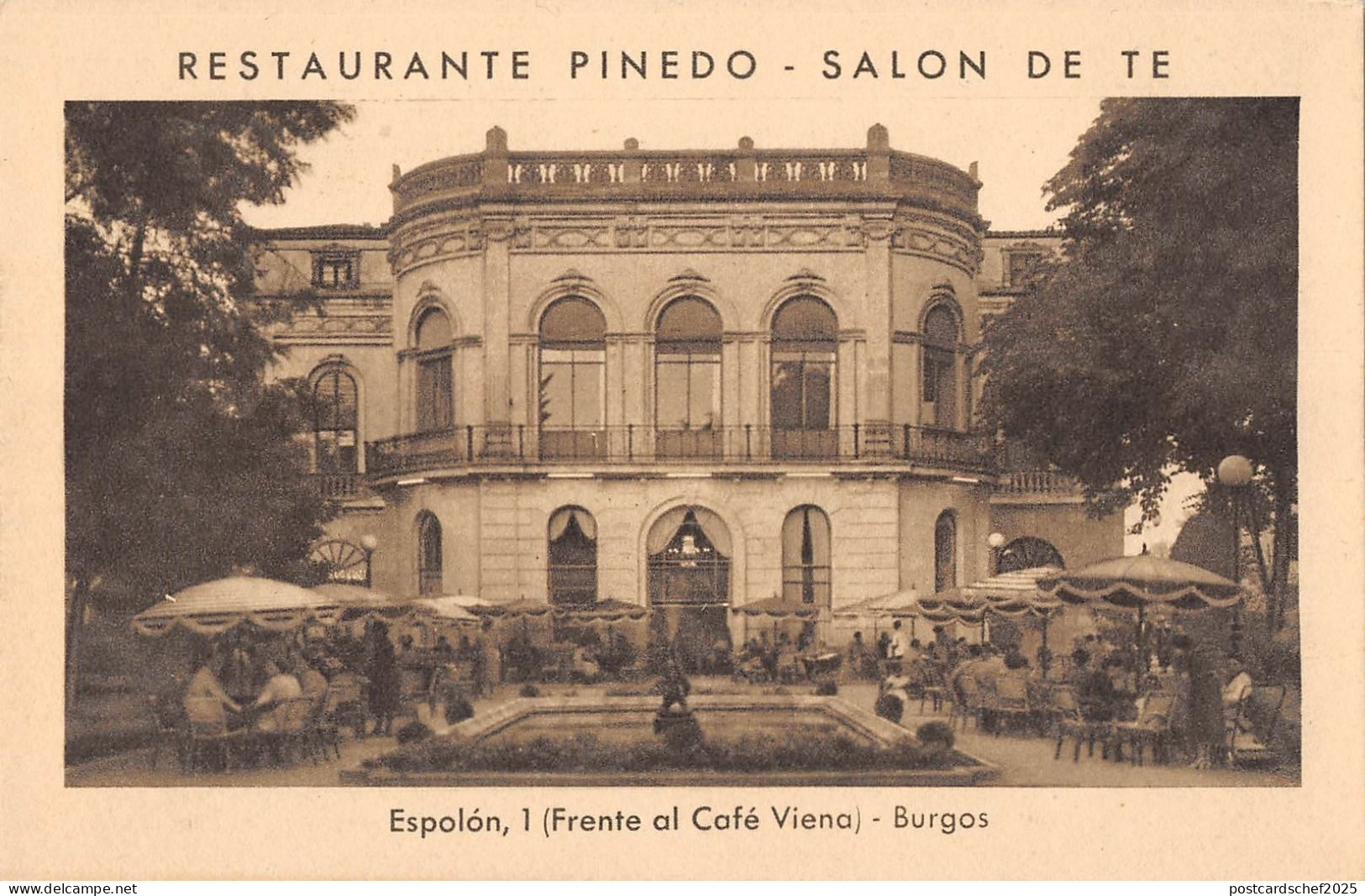 BR73240 burgos restaurant pinedo salon de te cafe viena  spain