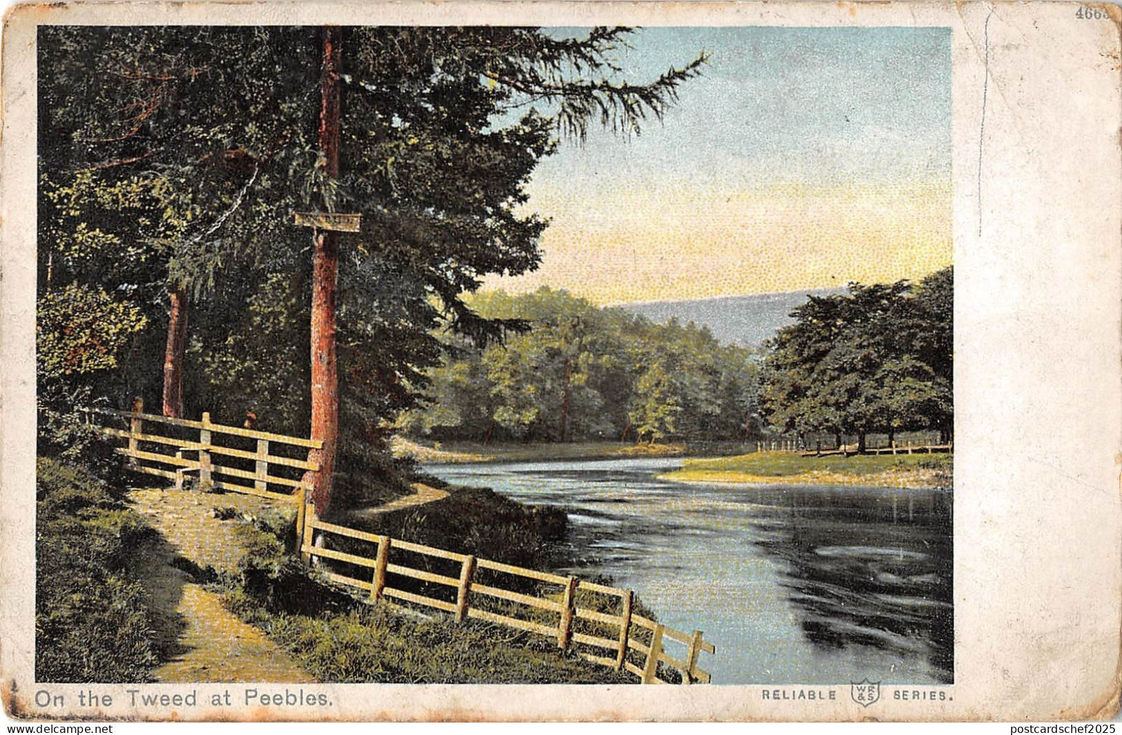 BR74285 on the tweed at peebles   scotland