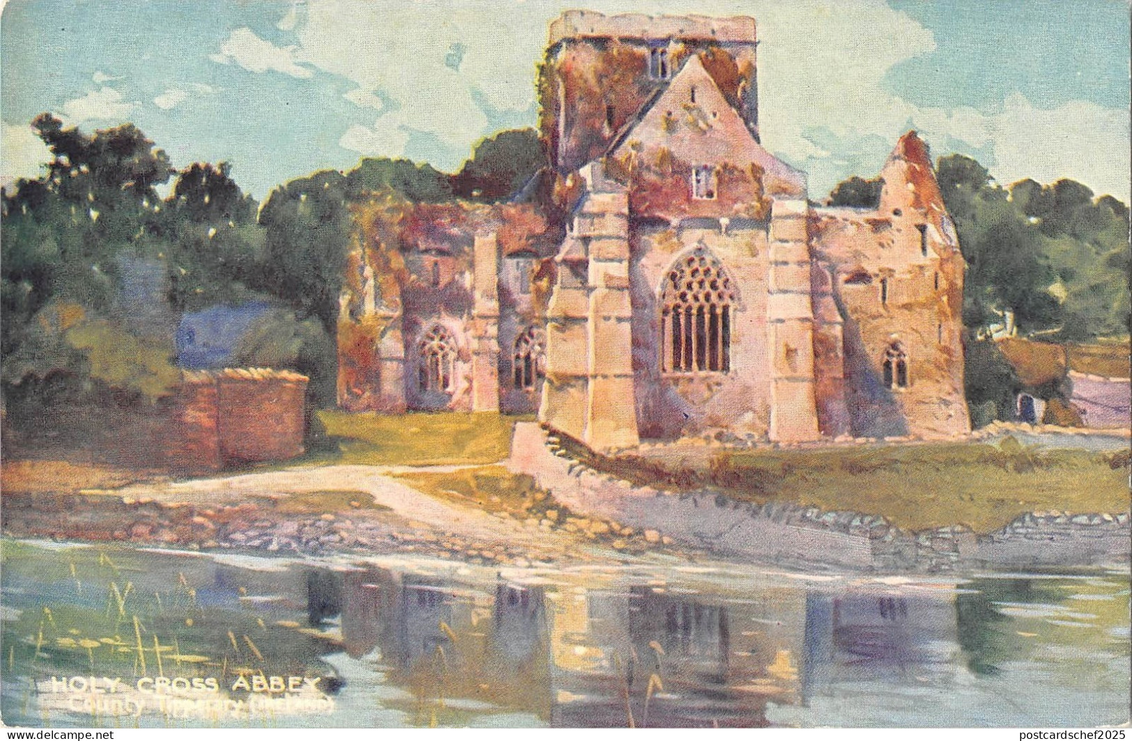 BR80320 holy cross abbey county tipperary ireland postcard painting