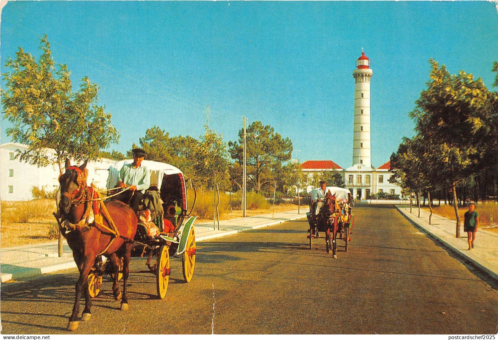 BR8392 Algrave Vila real St Antonio Phare et typiques chars   portugal