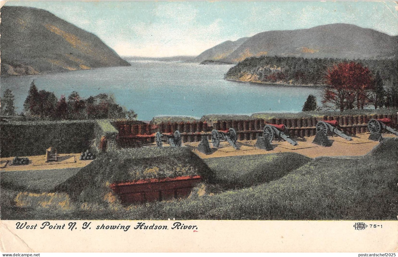 BR94775 west point new york showing hudson river  usa