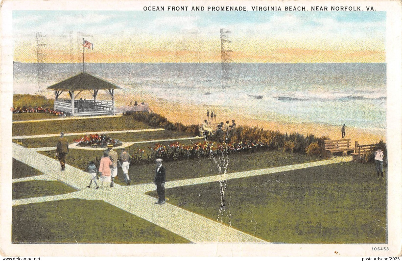 BR94795 ocean front and promenade virginia beach near norfolk  usa
