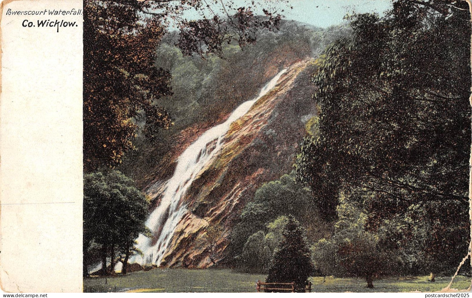 BR96324 powerscourt waterfall wicklow  ireland