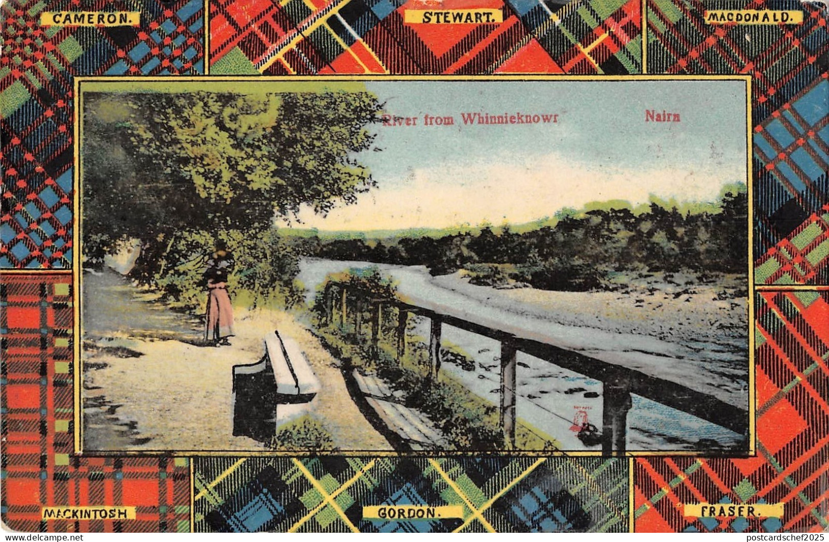 BR97595 river from whinnieknowr nairn scotland