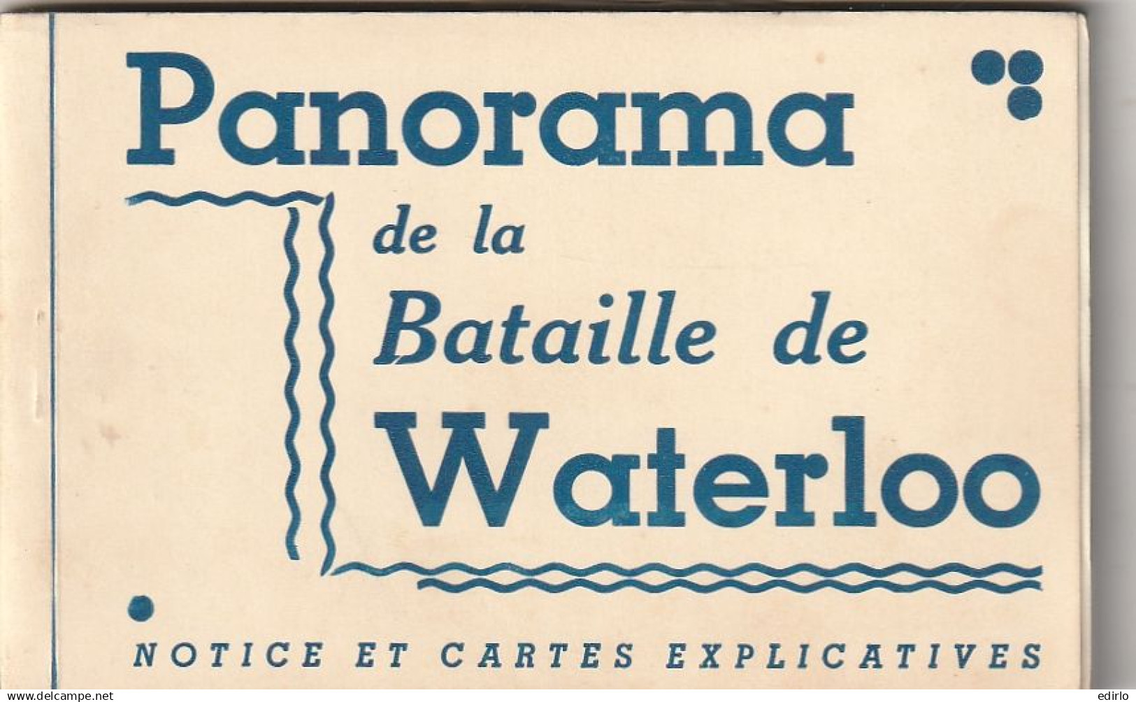 ***  BRABANT WALLON  ***   CARNET  Panorama de la Bataille de Waterloo Complet TTBE