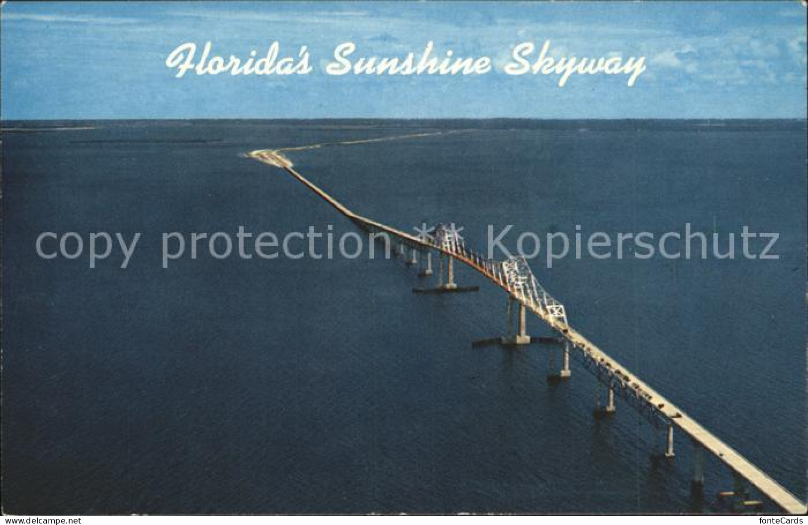 Bradenton Floridas Sunshine Skyway Bridge Fliegeraufnahme