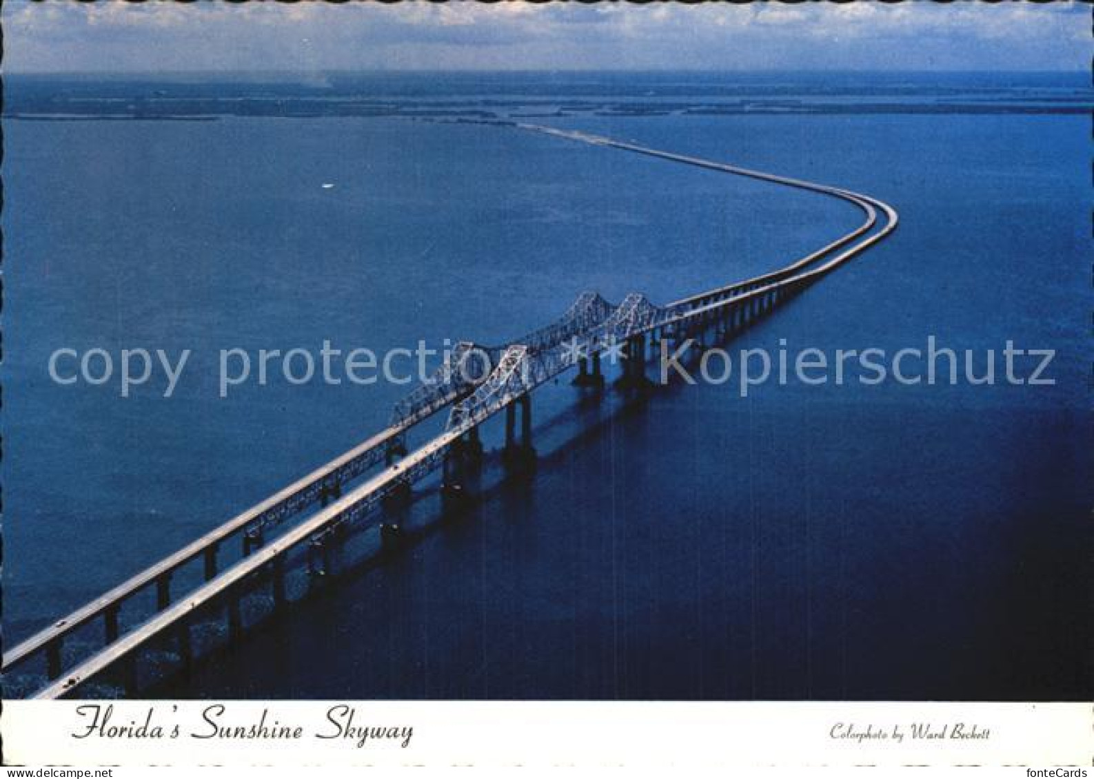 Bradenton Floridas Sunshine Skyway Fliegeraufnahme