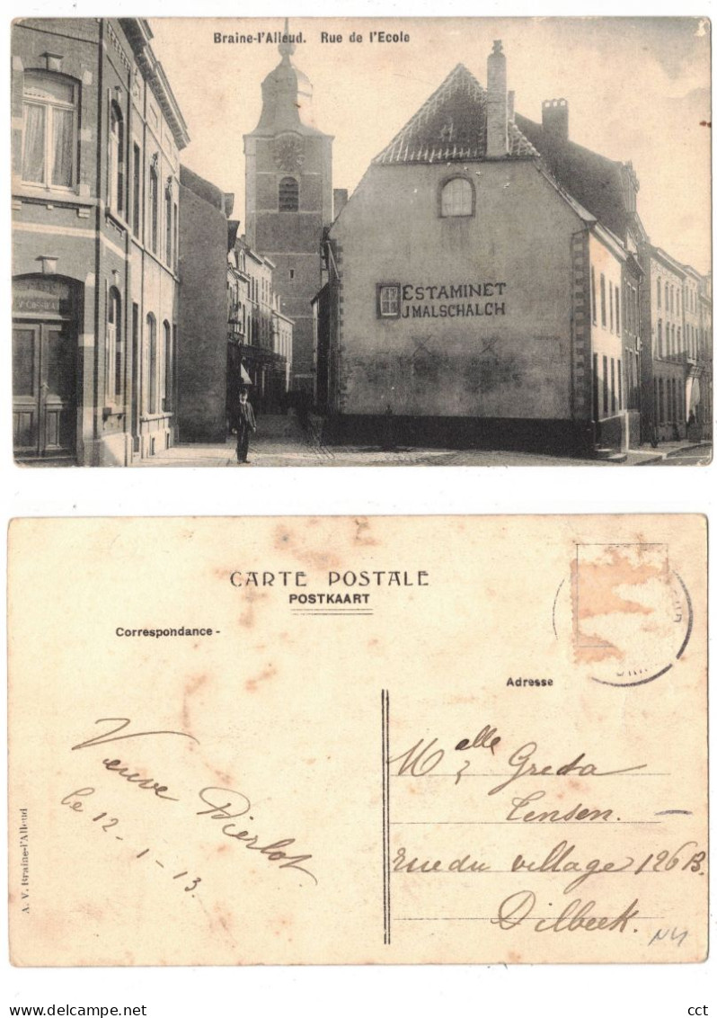 Braine-l'Alleud   Rue de l'Ecole   (Estaminet J Malschalch)