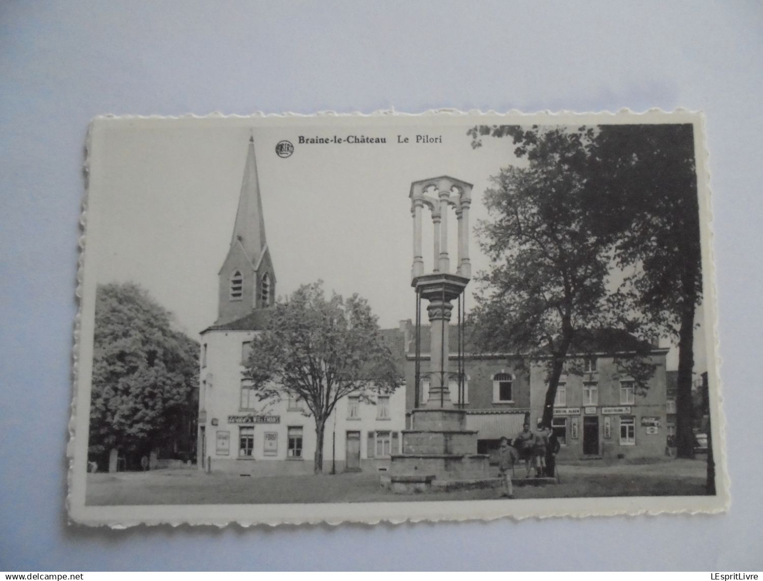 BRAINE LE CHÂTEAU Le Pilori Animée Carte Postale CP PK AK