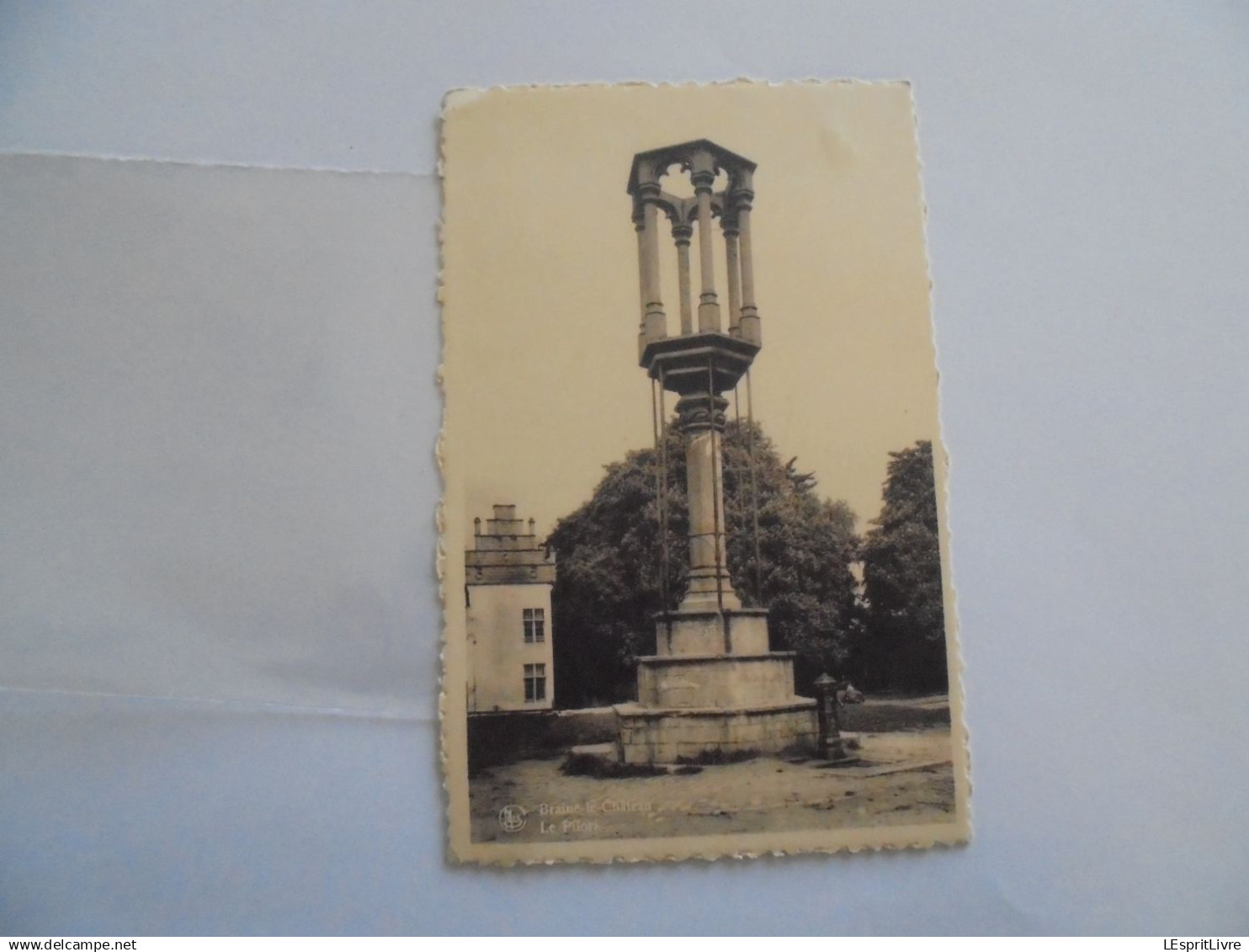BRAINE LE CHÂTEAU Le Pilori Animée Carte Postale CP PK AK