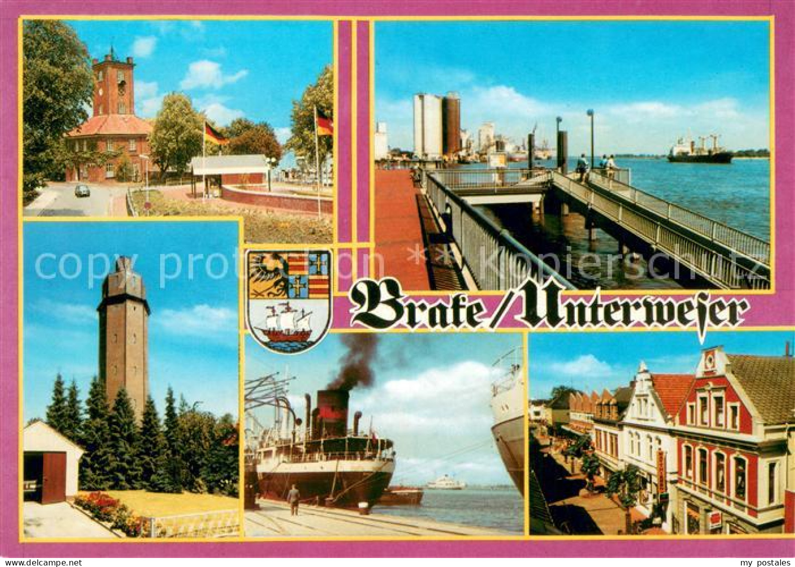 Brake Unterweser Ortsansichten Hafen Aussichtsturm