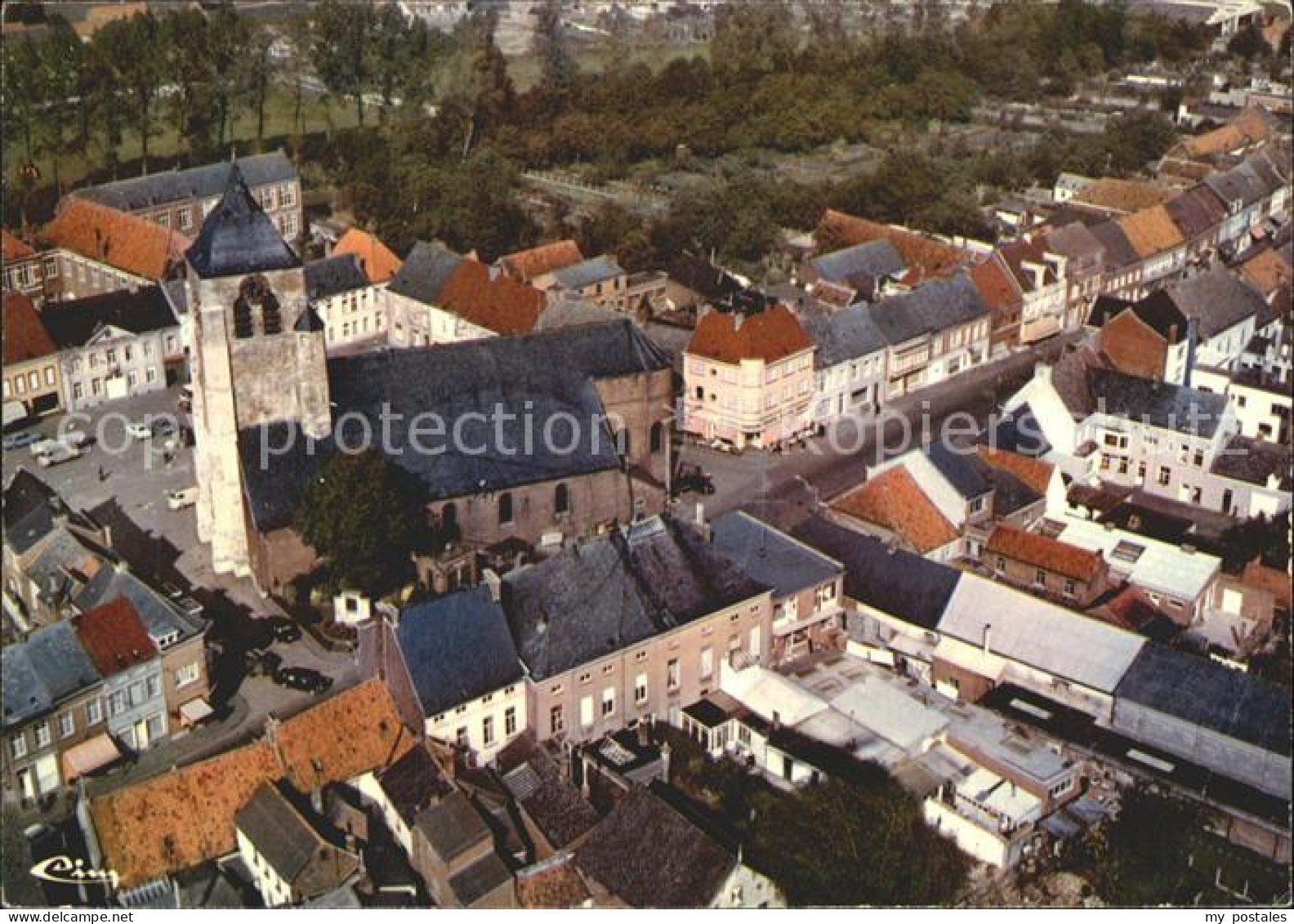 Brakel Belgien Fliegeraufnahme Kerk Markt