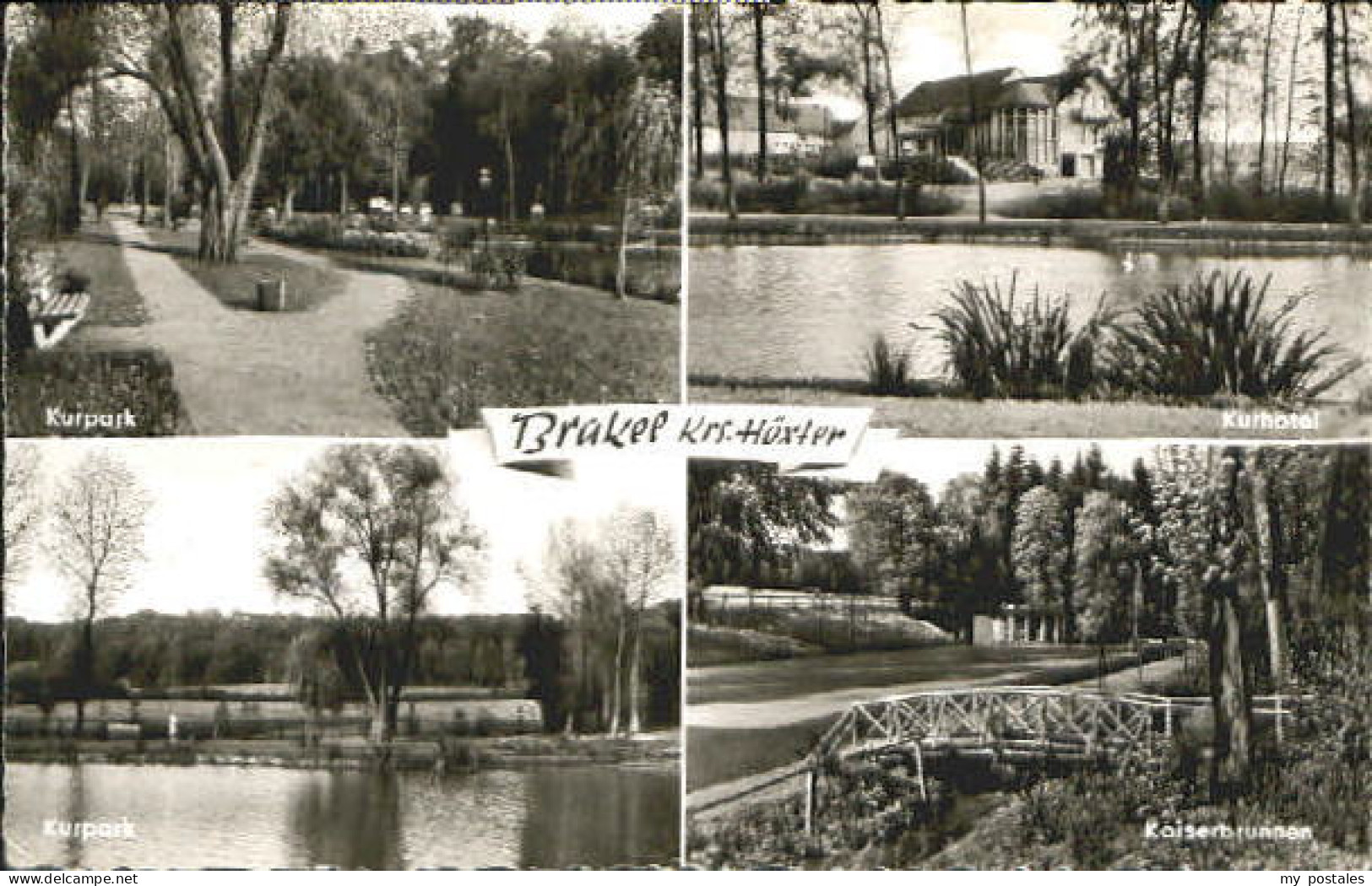 Brakel Westfalen Brakel Park Brunnen Hotel x 1960
