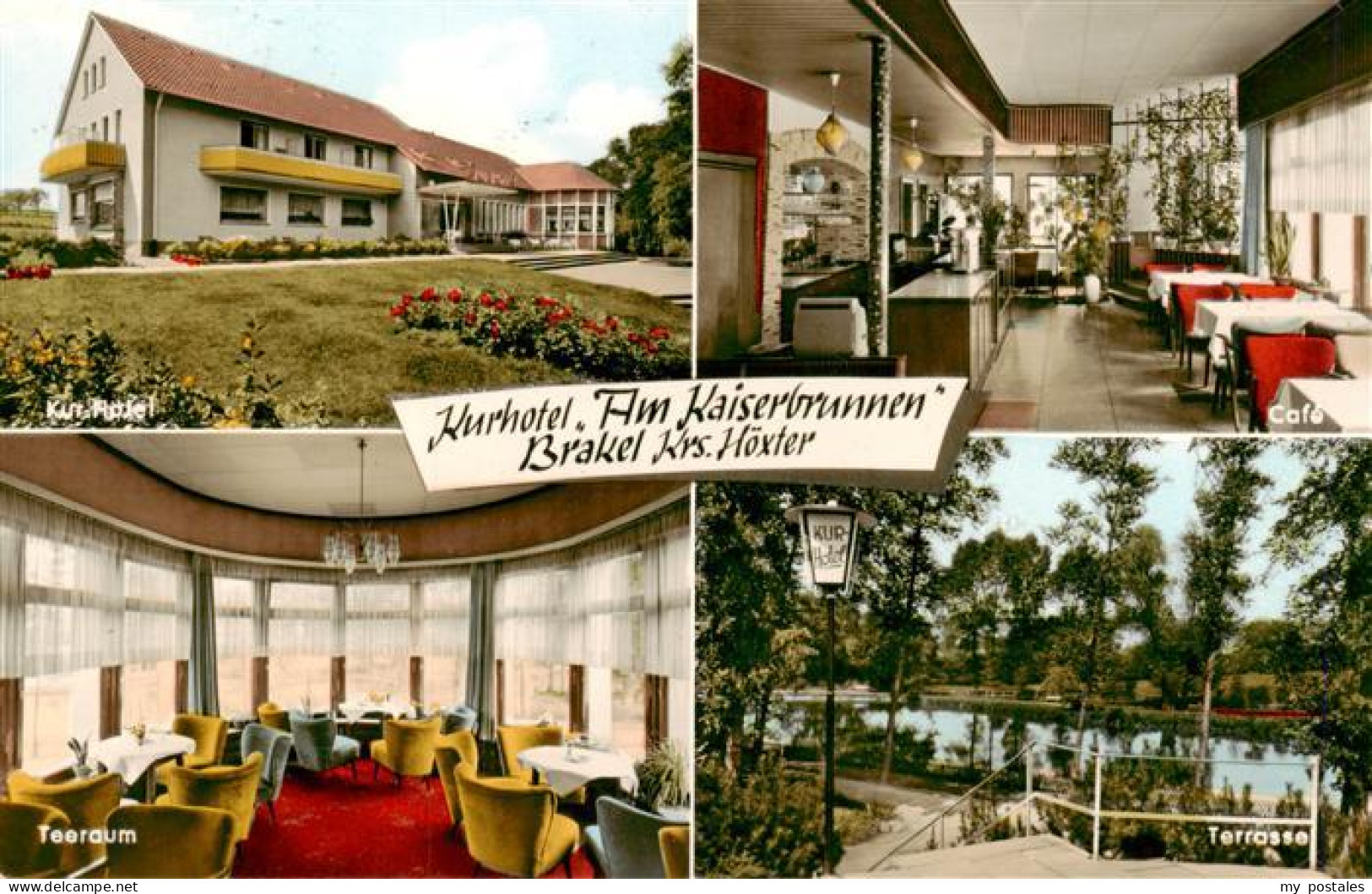 Brakel Westfalen Kurhotel Am Kaiserbrunnen Cafe Teeraum Terrasse
