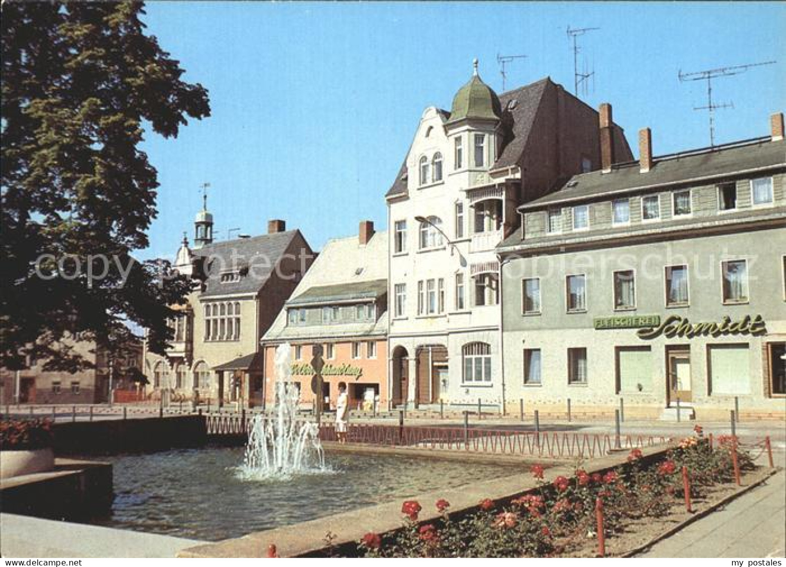 Brand-Erbisdorf Markt Springbrunnen
