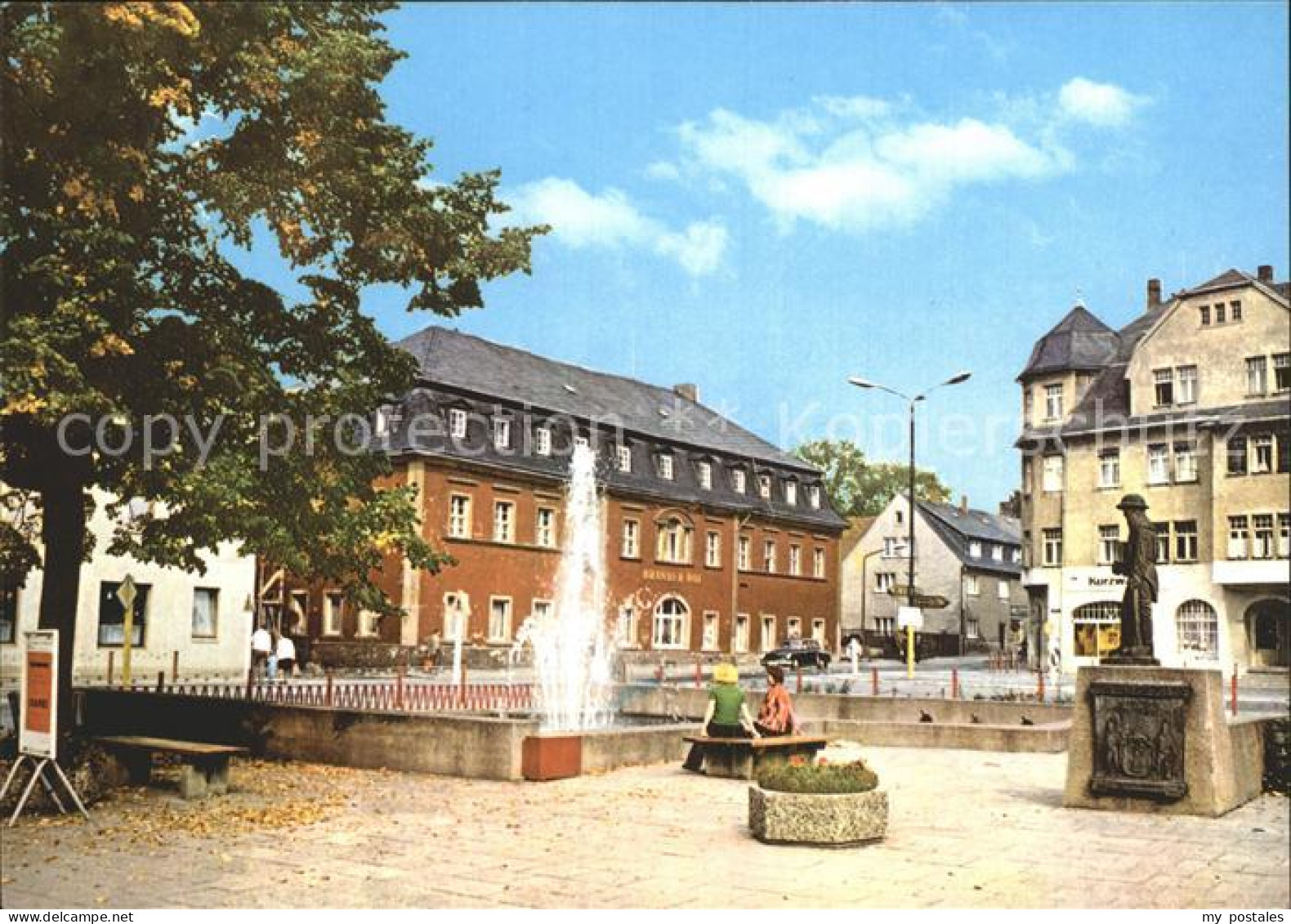 Brand-Erbisdorf Markt Springbrunnen